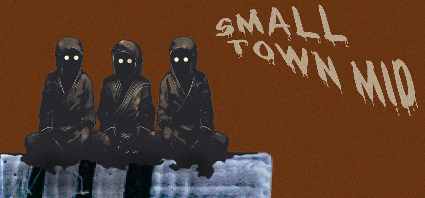 Belt Gremlins - Small Town Mid (Orange, Sticker)