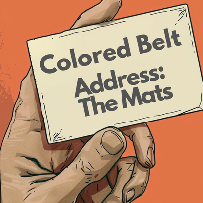 Here's My Card - Colored Belt (Sticker)