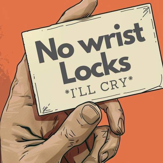 Here's My Card - No Wrist Locks (Sticker)